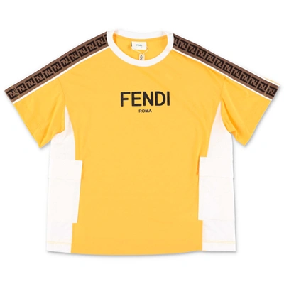 Shop Fendi T-shirt In Giallo