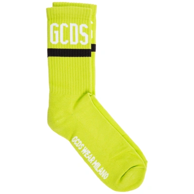 Shop Gcds Logo Low Socks In Verde