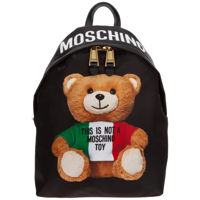 Moschino Women's Rucksack Backpack Travel Teddy Bear In Black | ModeSens