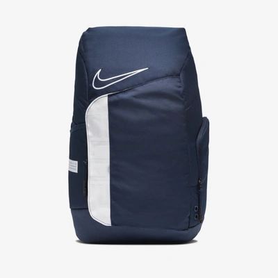 Shop Nike Elite Pro Basketball Backpack In Midnight Navy,white,white