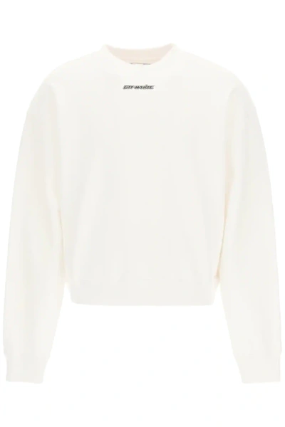 Shop Off-white Arrows Marker Crew Neck Sweatshirt In White