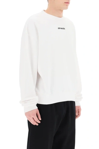 Shop Off-white Arrows Marker Crew Neck Sweatshirt In White