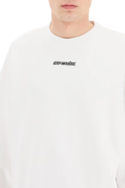 Shop Off-white Arrows Marker Crew Neck Sweatshirt In White