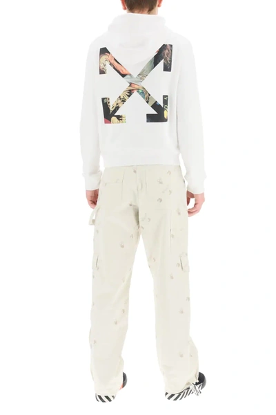 Shop Off-white Pascal Arrows Hoodie In White