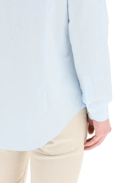 Shop Vincenzo Di Ruggiero Classic Cotton Shirt In Light Blue