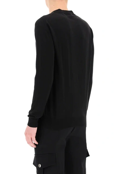 Shop Versace Sweater Medusa Via Gesù 12 In Black,grey