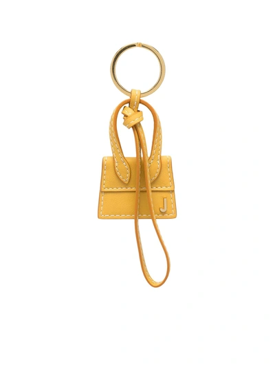 Shop Jacquemus Bag-charm Keyring In Yellow & Orange