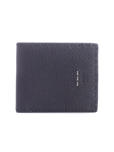 Shop Fendi Stitching Wallet In Black