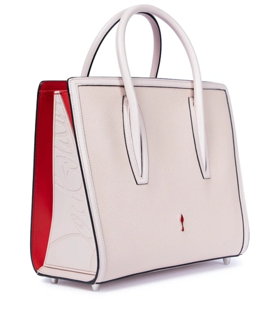 Shop Christian Louboutin Paloma S Medium Leather Tote In Pink