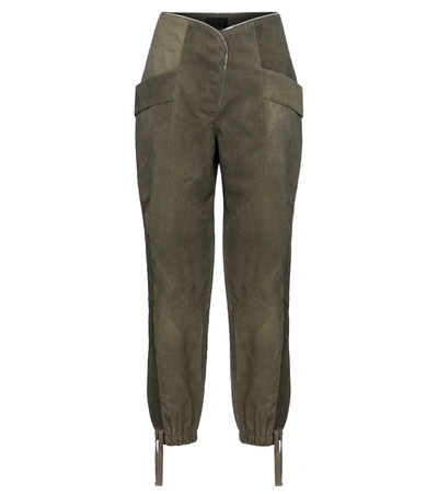 Shop Rta Zelie High-rise Cargo Pants In Green