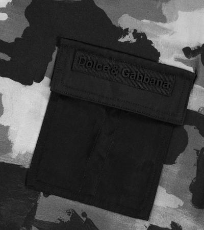 Shop Dolce & Gabbana Camouflage Cotton T-shirt In Black