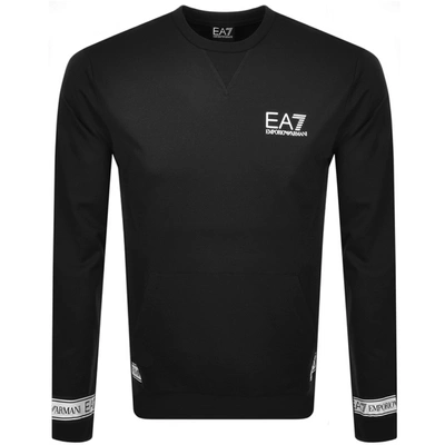 Shop Ea7 Emporio Armani Logo Sweatshirt Black
