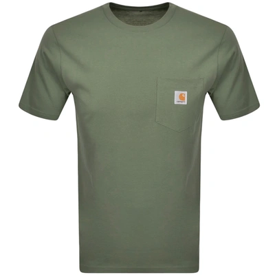 Shop Carhartt Short Sleeved Pocket T Shirt Green