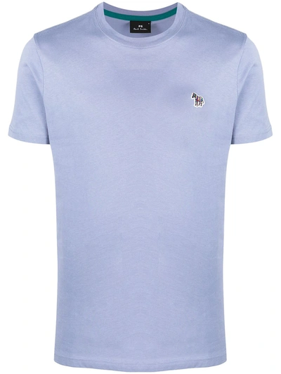 Shop Paul Smith Horse-patch Crew-neck T-shirt In Blue