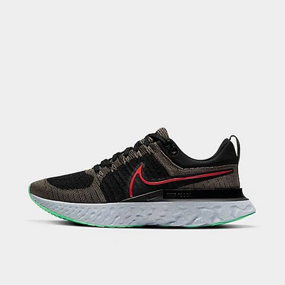 Shop Nike Men's React Infinity Run Flyknit 2 Running Shoes In Brown/black