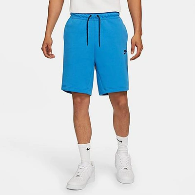 Shop Nike Men's Sportswear Tech Fleece Shorts In Blue