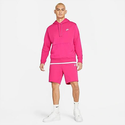 Shop Nike Men's Sportswear Tech Fleece Shorts In Pink