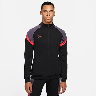 Nike Dri-fit Academy Men's Knit Soccer Track Jacket In Black,black,siren Red ,siren Red | ModeSens