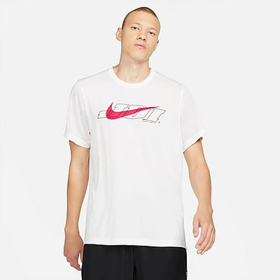 Shop Nike Men's Sport Clash Mesh T-shirt In White