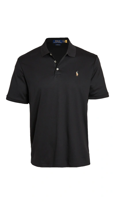 Shop Polo Ralph Lauren Soft Touch Polo Shirt In Polo Black
