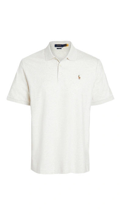 Shop Polo Ralph Lauren Soft Touch Polo Shirt In American Heather