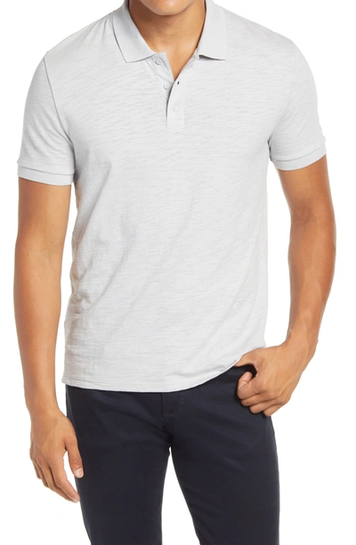 Shop Vince Classic Slim Fit Polo In Sterling