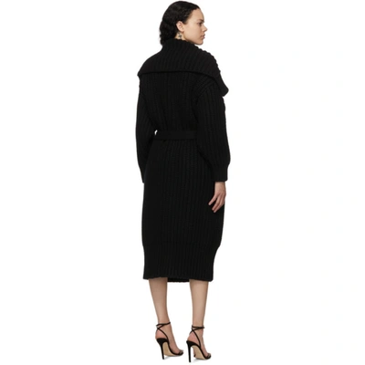 Shop Dolce & Gabbana Black Virgin Wool & Cashmere Rib Knit Cardigan In N0000 Nero