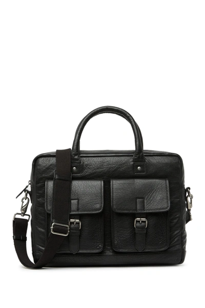 Shop Frye Leather Briefcase In Black
