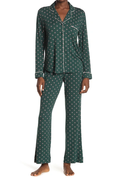 Shimera Tranquility Long Sleeve Shirt & Pants 2-piece Pajama Set In Green  Bug Foulard | ModeSens
