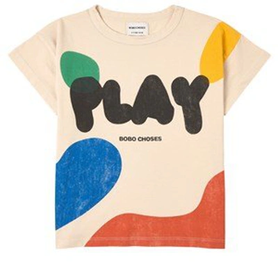 Shop Bobo Choses Turtledove Play Landscape T-shirt In Cream