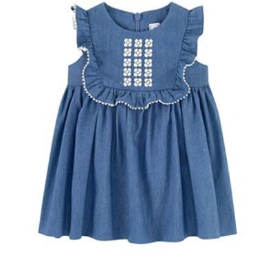Shop Tartine Et Chocolat Blue Floral Baby Dress