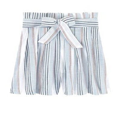 Shop Tartine Et Chocolat Blue Striped Shorts
