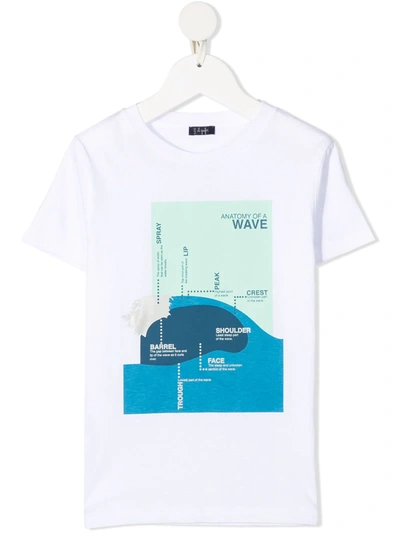 Shop Il Gufo Graphic-print Cotton T-shirt In White