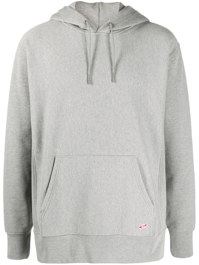 Shop Vans Embroidered-logo Hoodie In Grey