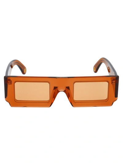 Shop Jacquemus Les Lunettes Soleil Sunglasses In Shade Of Orange