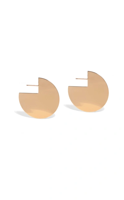 Shop Young Frankk Gold-plated Circular Earrings