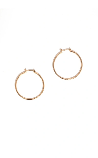 Shop Young Frankk 14k Gold-vermeil Bailey Hoop Earrings