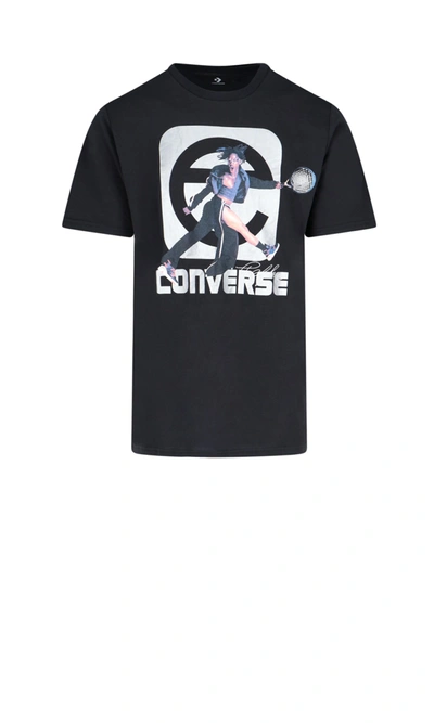 Shop Telfar Converse Mn03 T-shirt In Grey