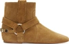 ISABEL MARANT Ochre Suede Harness Ralf Boots