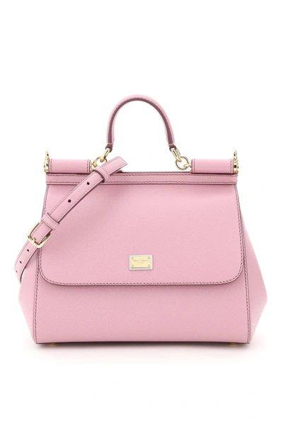 Shop Dolce & Gabbana Medium Sicily Bag In Rosa (pink)