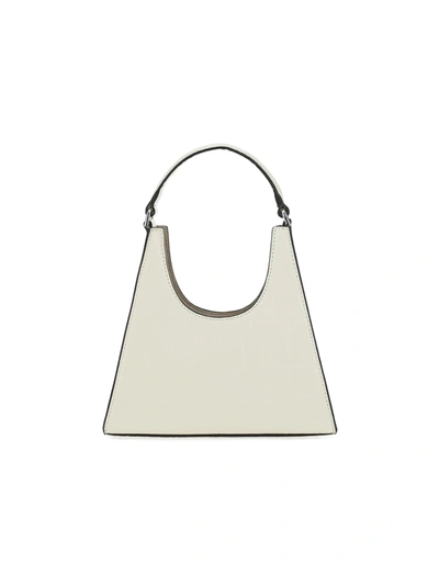 Shop Staud Mini Rey Handbag In Cream
