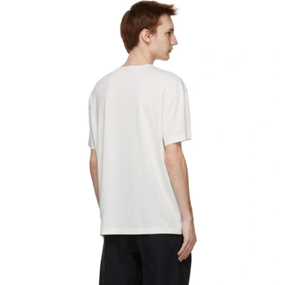 Shop Lemaire Off-white Rib Jersey T-shirt In 000 White