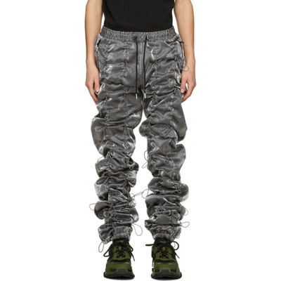 Shop 99% Is Silver & Black Gobchang Lounge Pants In Metal Grey