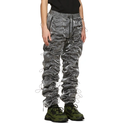 Shop 99% Is Silver & Black Gobchang Lounge Pants In Metal Grey