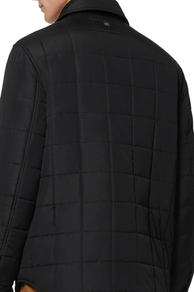 Shop Andrew Marc Archer Quilted Camp Jacket In Black