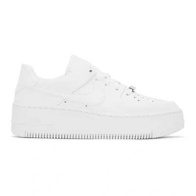 Nike White Air Force 1 Sage Low Sneakers | ModeSens