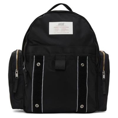 Shop Diesel Black Nylon Bisie Backpack In T8013 Black