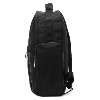 Shop Diesel Black Nylon Bisie Backpack In T8013 Black