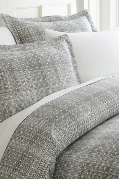 Ienjoy Home Home Spun Home Spun Premium Ultra Soft Polka Dot Pattern 3-piece Duvet Cover King Set In Gray