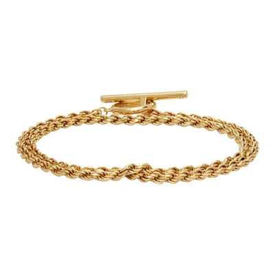 Shop All Blues Gold Polished Rope Bracelet